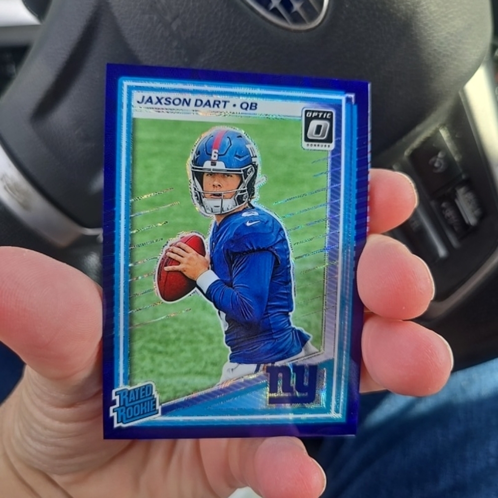 Panini Blue Jaxson Dart Rated Rookie Football Trading Card